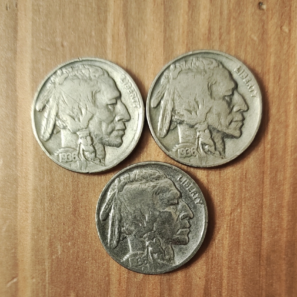 Vintage Buffalo Nickels